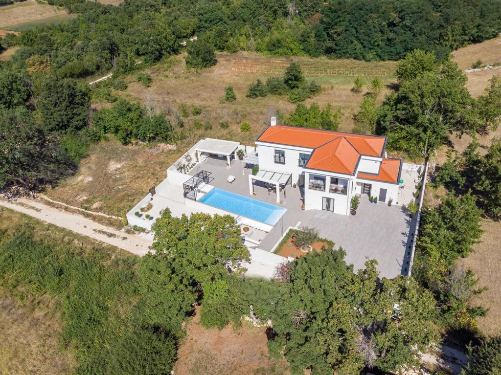 Lokacija Vile Valhalla u Istri, Hrvatska